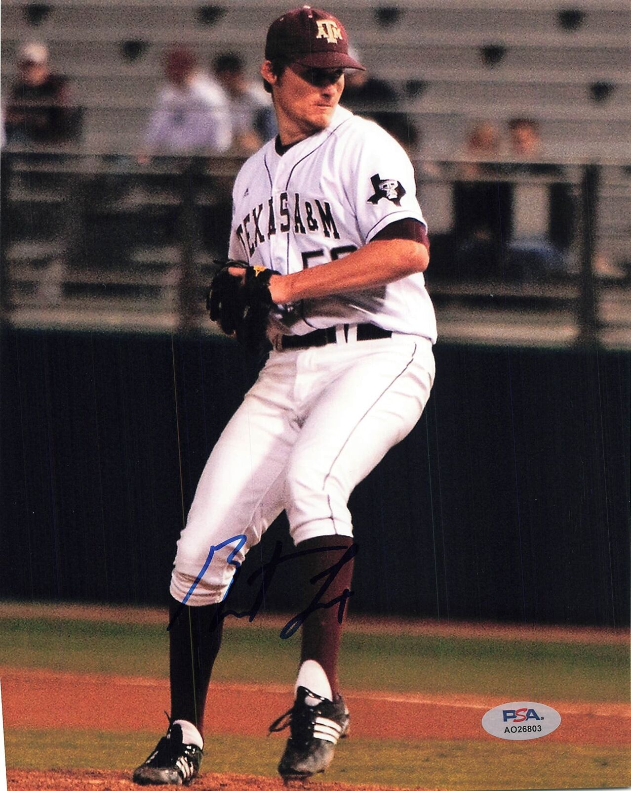 Barret Loux Signed 8x10 Photo PSA/DNA Texas A&M Aggies Autographed