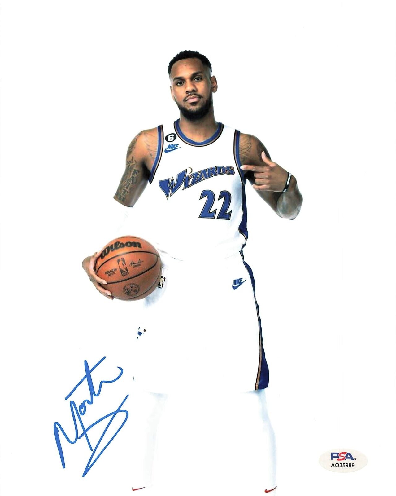 MONTE MORRIS signed 8x10 photo PSA/DNA Washington Wizards Autographed