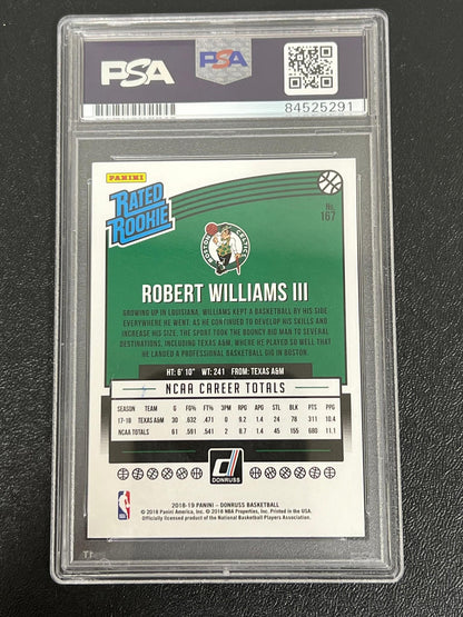 2018-19 Panini Donruss Rated Rookie #167 Robert Williams III Signed Card AUTO 10