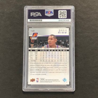 2008-09 Upper Deck First Edition #148 Boris Diaw Signed Card AUTO PSA Slabbed Su