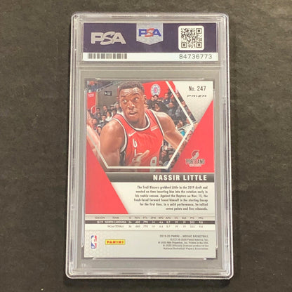 2019-20 Panini Mosaic #247 Nassir Little Signed Rookie Card AUTO PSA Slabbed RC