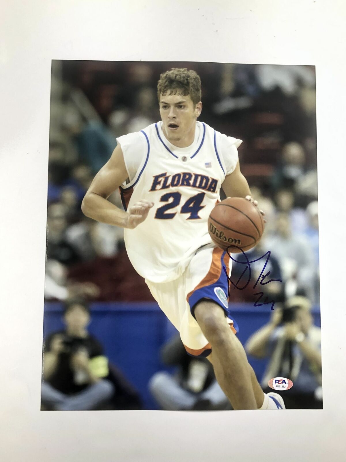 David Lee signed 11x14 photo PSA/DNA Florida Gators Autographed