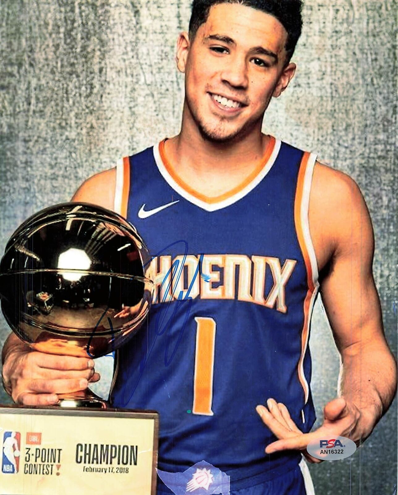 Devin Booker signed 8x10 photo PSA/DNA Phoenix Suns Autographed