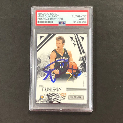 2009-10 Panini Rookies & Stars #35 Mike Dunleavy Signed Card AUTO PSA/DNA Slabbe