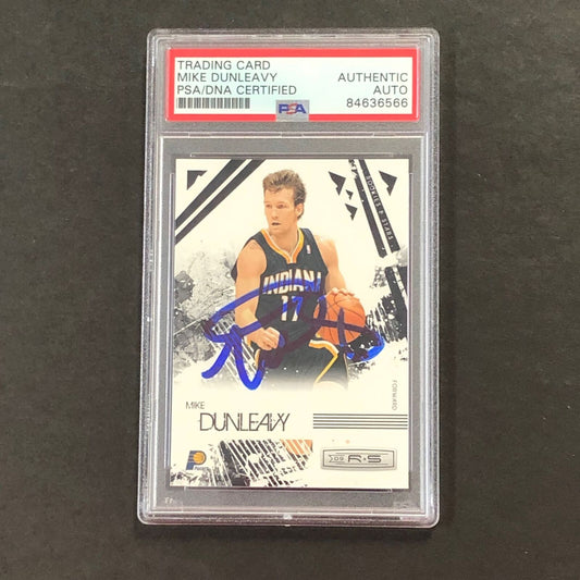 2009-10 Panini Rookies & Stars #35 Mike Dunleavy Signed Card AUTO PSA/DNA Slabbe