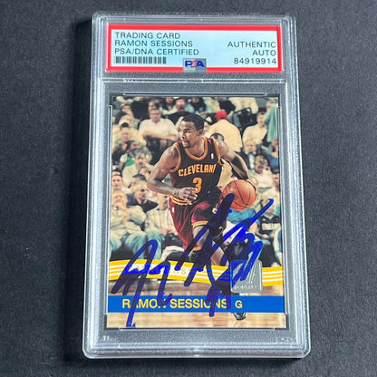 2010-11 Panini Donruss #49 Ramon Sessions Signed AUTO PSA Slabbed Cavaliers