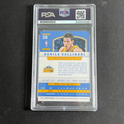 2012-13 Panini Basketball #38 Danilo Gallinari Signed AUTO PSA Slabbed Nuggets
