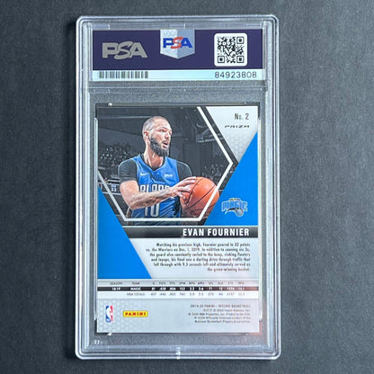 2019-20 Panini Mosaic #2 EVAN FOURNIER Signed Card AUTO PSA Slabbed Magic