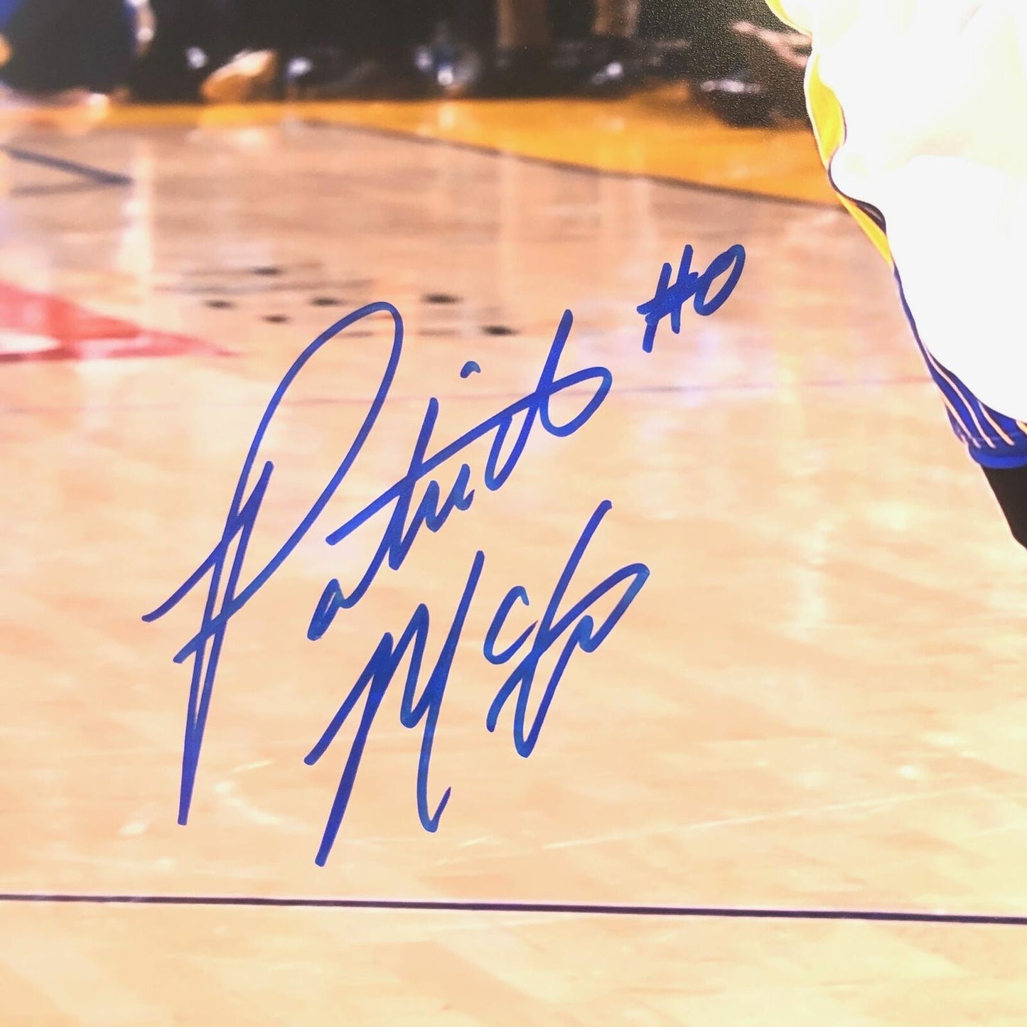 Patrick McCaw signed 16x20 photo BAS Beckett Golden State Warriors Autographed