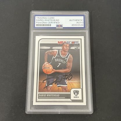 2023-2024 Panini NBA Hoops #274 Dariq Whitehead signed card PSA