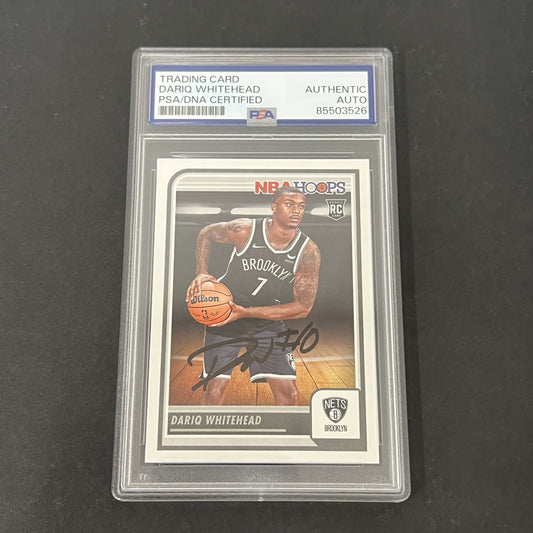2023-2024 Panini NBA Hoops #274 Dariq Whitehead signed card PSA