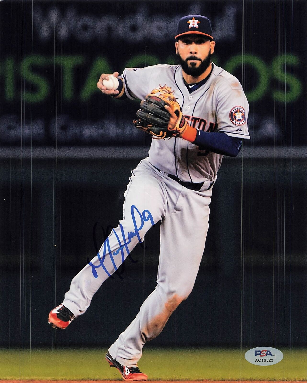 Marwin Gonzalez signed 8x10 photo PSA/DNA Houston Astros Autographed