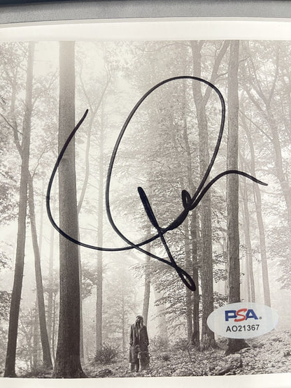 Taylor Swift Signed CD Cover Framed PSA/DNA Folklore Autographed