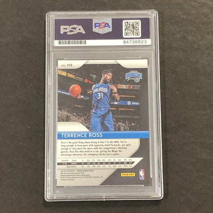 2018-19 Panini Prizm #149 Terrence Ross Signed Card AUTO PSA Slabbed Magic