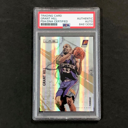 2010-11 Rookies & Stars #97 Grant Hill Signed Card AUTO PSA Slabbed Suns