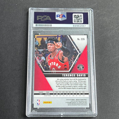 2019-20 Panini Mosaic #226 Terrance Davis Signed Card AUTO Grade 10 PSA Slabbed