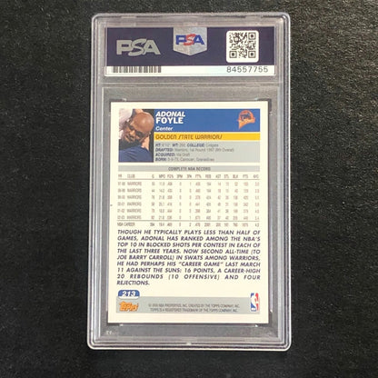 2003-04 Topps Basketball #213 Adonal Foyle Signed Card AUTO PSA Slabbed Warriors