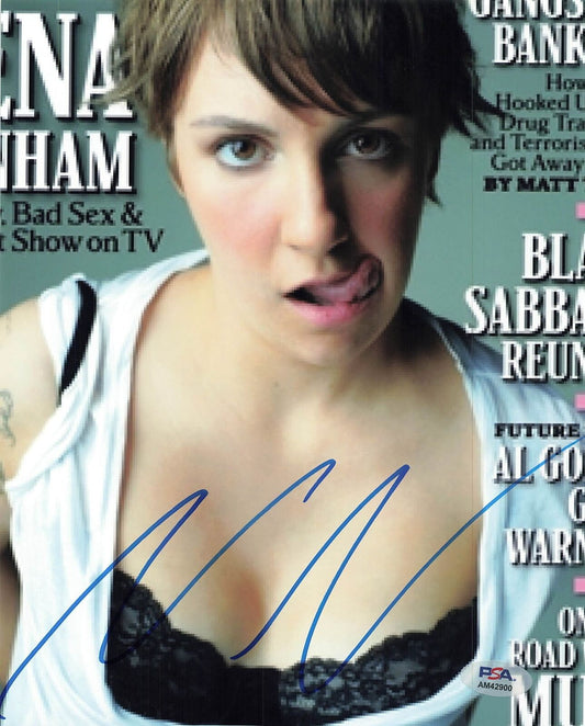 LENA DUNHAM signed 8x10 photo PSA/DNA Autographed