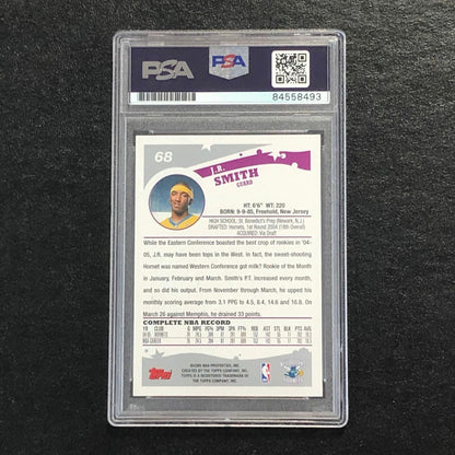 2005 Topps #68 J.R. Smith Signed Card AUTO PSA Slabbed