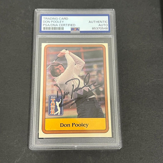 1980 PGA Tour #18 Don Pooley Signed Card PSA/DNA Slabbed AUTO Golf