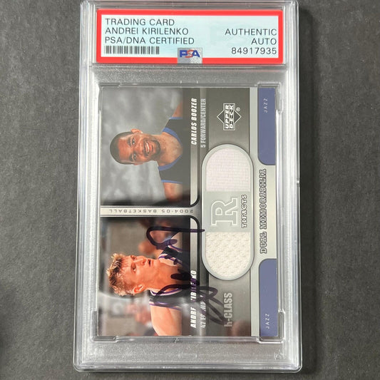 2004 Upper Deck #R2-KB Andrei Kirilenko Signed Card AUTO PSA Slabbed Jazz