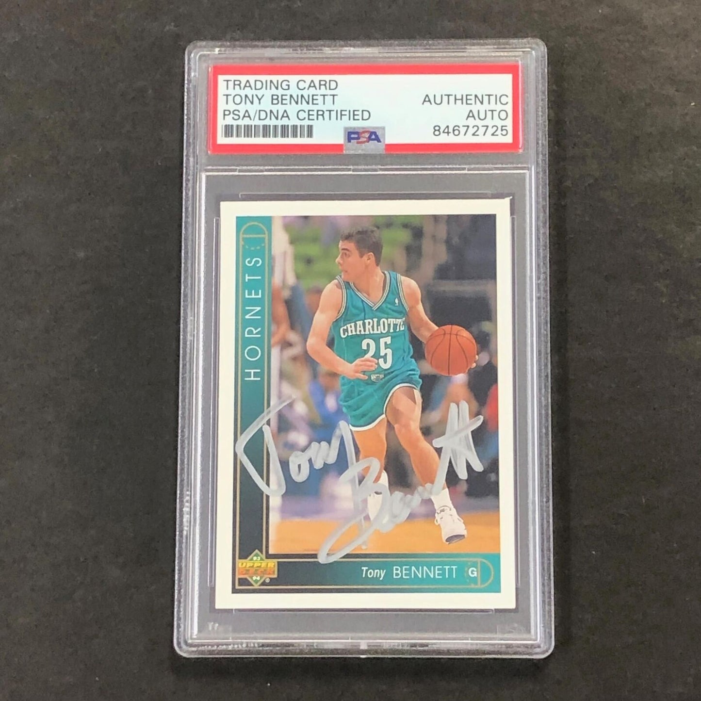 1994 Upper Deck Basketball #97 Tony Bennett Signed Card Slabbed PSA/DNA Autograp