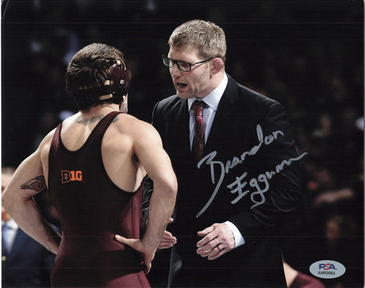 Brandon Eggum signed 8x10 photo PSA/DNA Autographed Minnesota