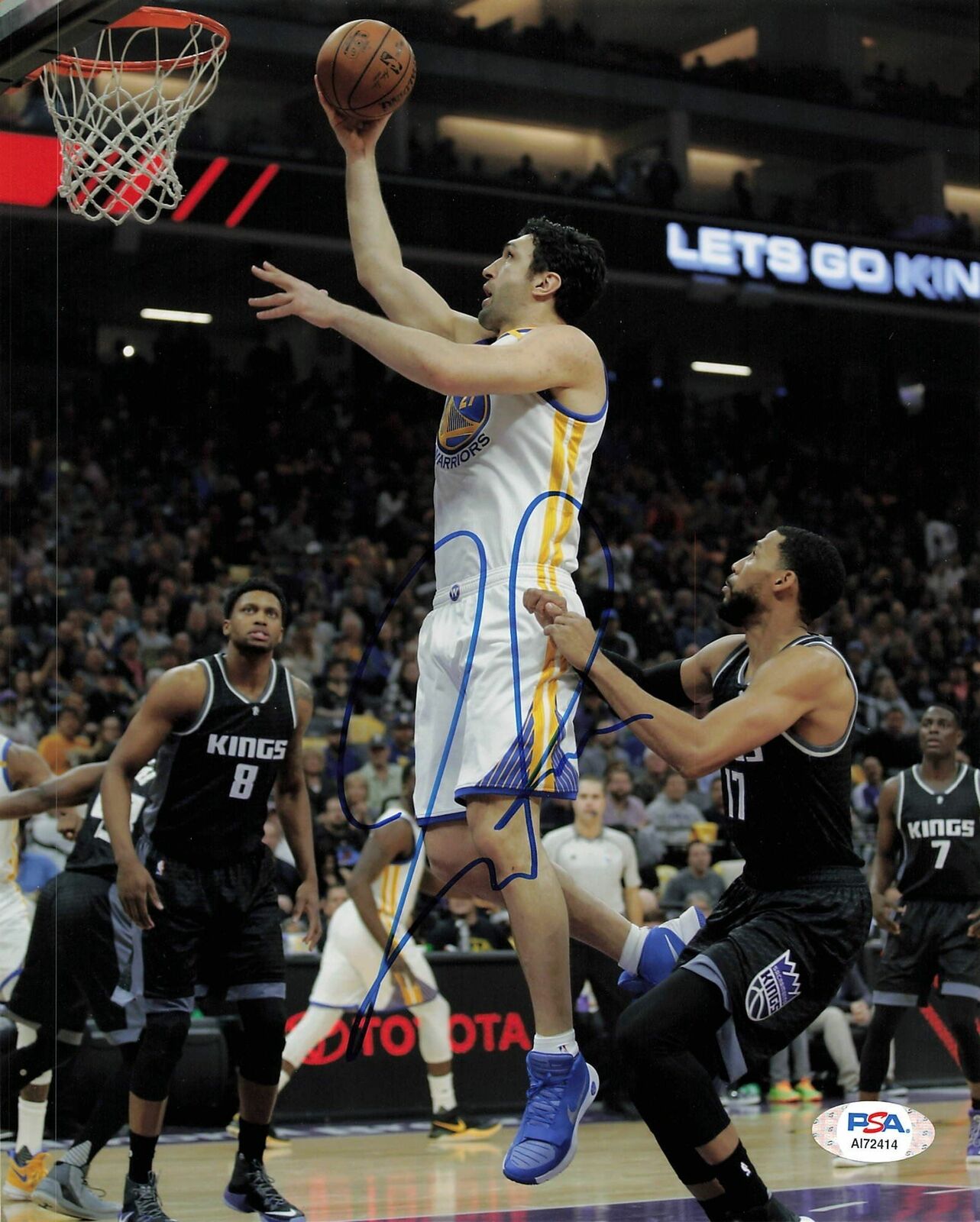 Zaza Pachulia signed 8x10 photo PSA/DNA Autographed Golden Sate Warriors