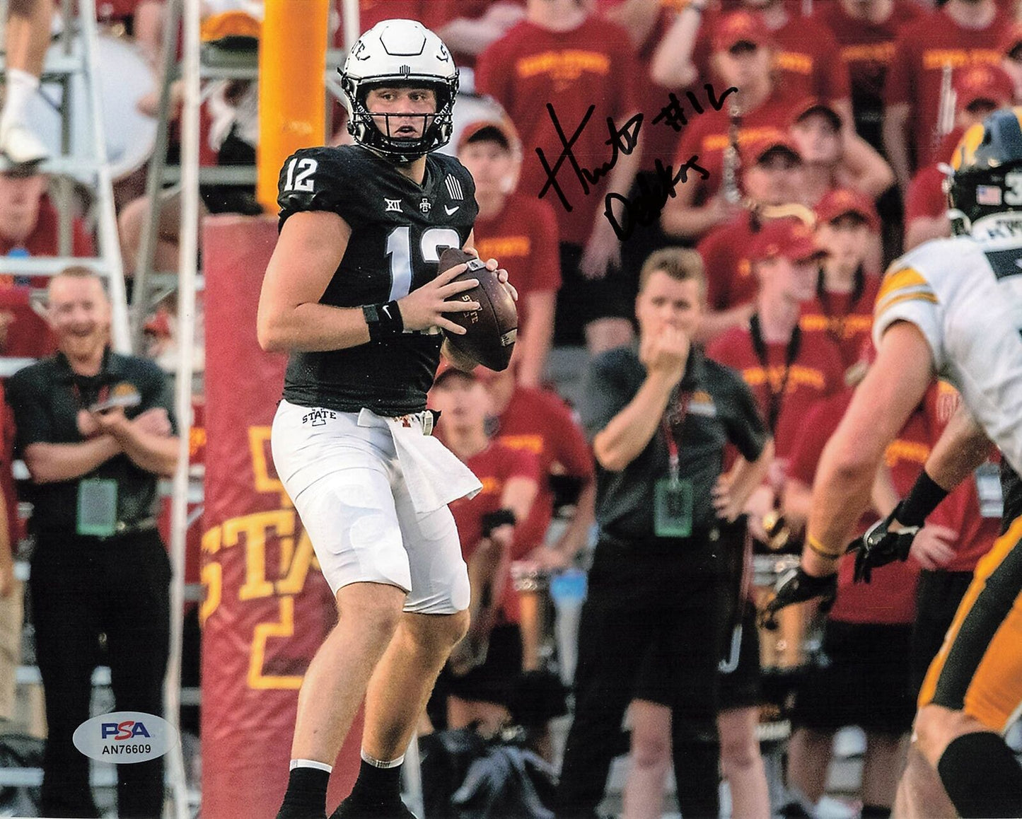 Hunter Dekkers signed 8x10 photo PSA/DNA Autographed Iowa State Football