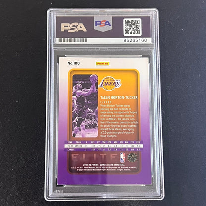 2021-22 Panini Donruss #180 Talen Horton-Tucker Signed Card AUTO PSA Slabbed Lak