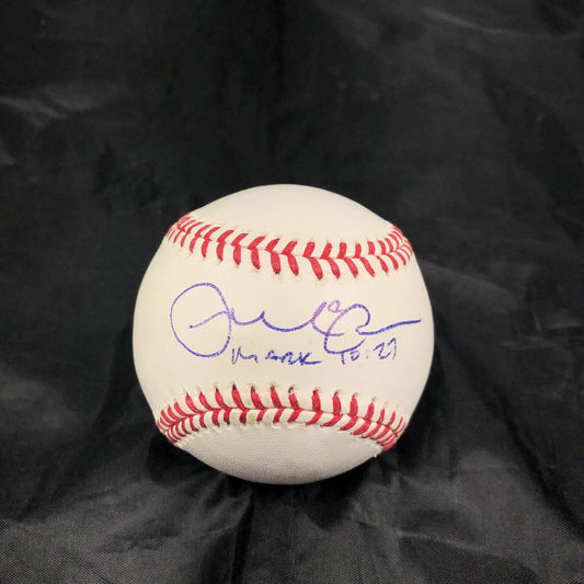 JAMES McCANN signed baseball PSA/DNA New York Mets autographed