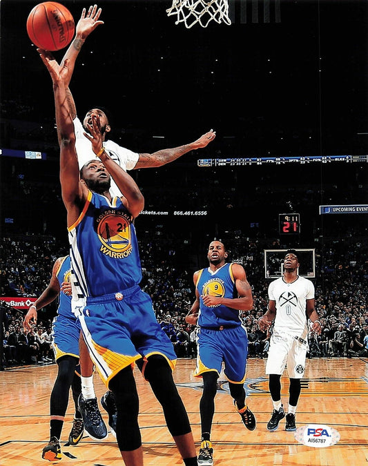 Ian Clark signed 8x10 photo PSA/DNA Golden State Warriors Autographed