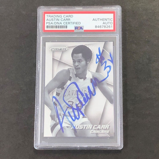 1921-72 Prizm #250 Austin Carr Signed Card AUTO PSA Slabbed Cavaliers