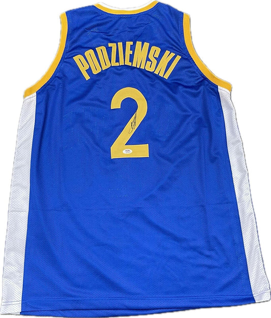 Brandin Podziemski signed jersey PSA/DNA Golden State Warriors Autographed