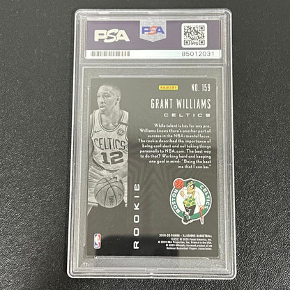 2019-20 Panini Illusions #159 Grant Williams Signed Card PSA/DNA Slabbed RC Celt