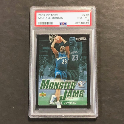 2003 Victory #212 Michael Jordan PSA 8 NM-MT Wizards