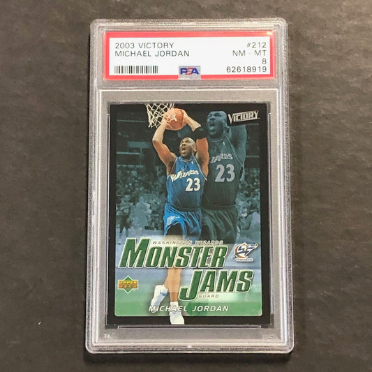 2003 Victory #212 Michael Jordan PSA 8 NM-MT Wizards