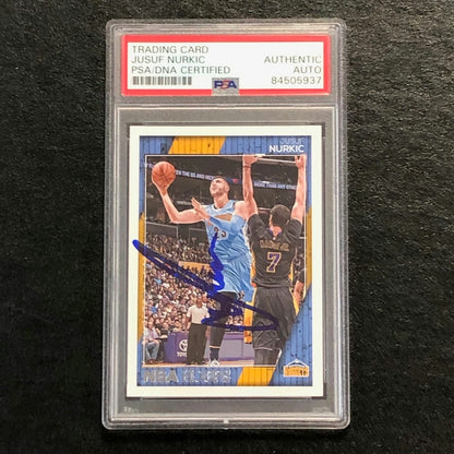 2016-17 NBA Hoops #215 Jusuf Nurkic Signed AUTO PSA Slabbed Nuggets