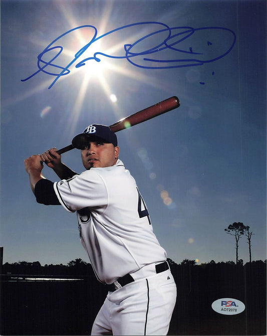 Dioner Navarro signed 8x10 photo PSA Autographed Baseball