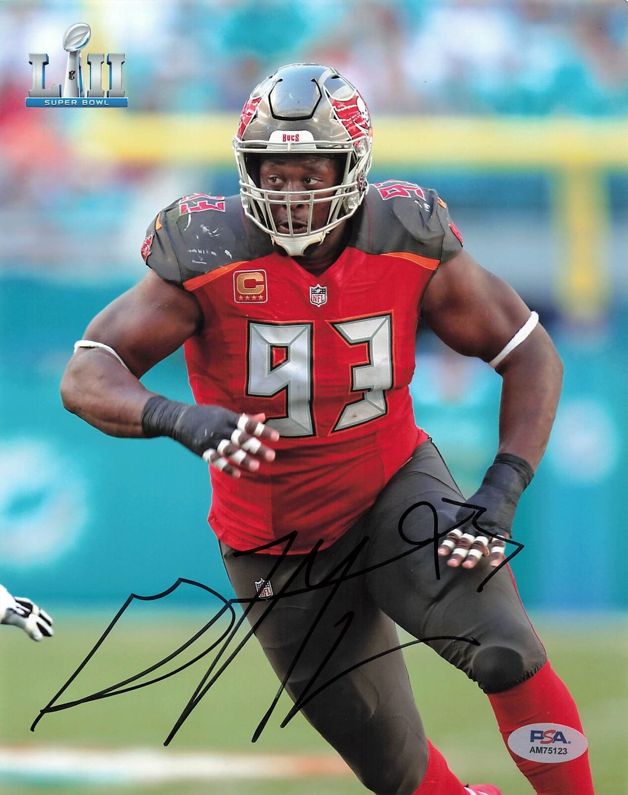 Gerald McCoy signed 8x10 photo PSA/DNA Tampa Bay Buccaneers Autographed