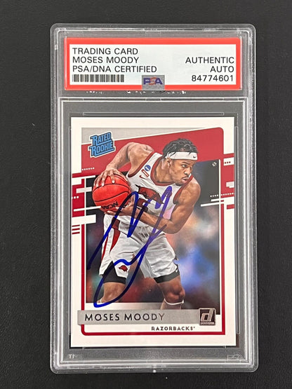 2021-22 Panini Chronicles Donruss Draft Picks #36 Moses Moody Signed Card AUTO P