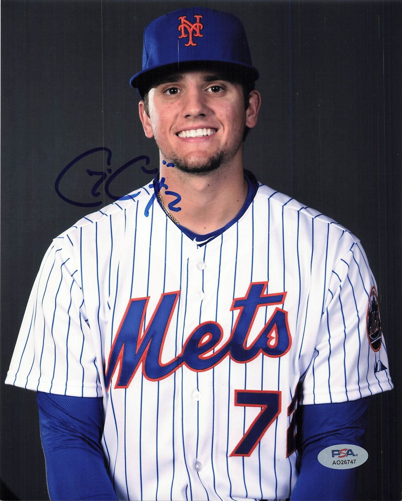 Gavin Cecchini signed 8x10 Photo PSA/DNA New York Mets autographed