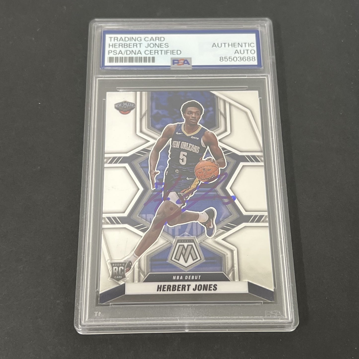 2021-22 Panini Mosaic Basketball #280 Herb Jones signed card PSA