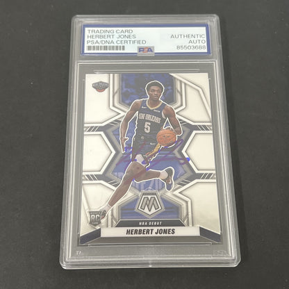 2021-22 Panini Mosaic Basketball #280 Herb Jones signed card PSA