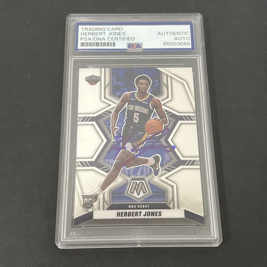 2021-22 Panini Mosaic Basketball #280 Herb Jones signed card PSA