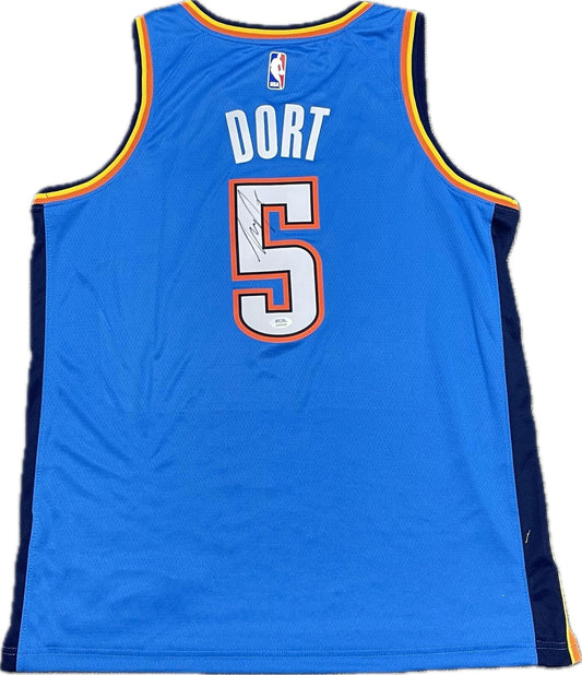 Luguentz Dort signed jersey PSA/DNA Oklahoma City Thunder Autographed