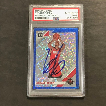 2019-20 Optic Panini #88 Gerald Green Signed Card AUTO PSA Slabbed Rockets