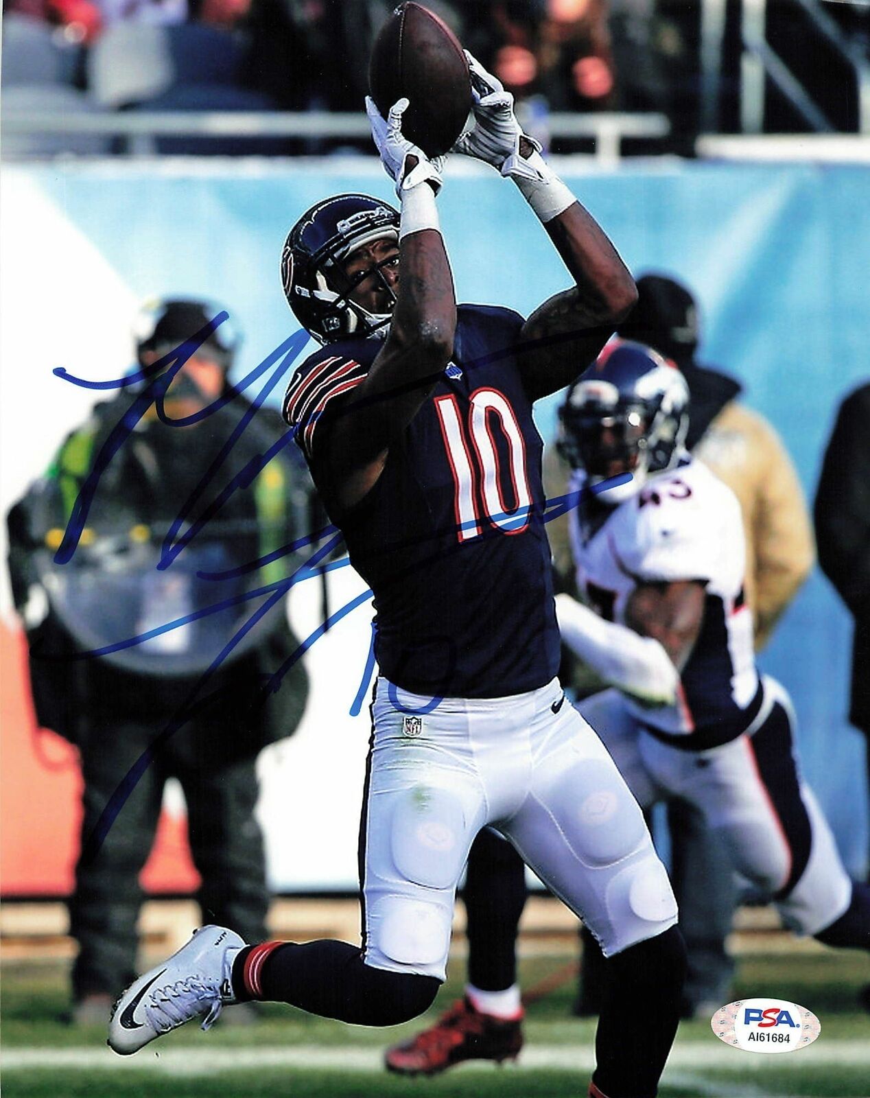 MARQUESS WILSON Signed 8x10 photo PSA/DNA Chicago Bears Autographed