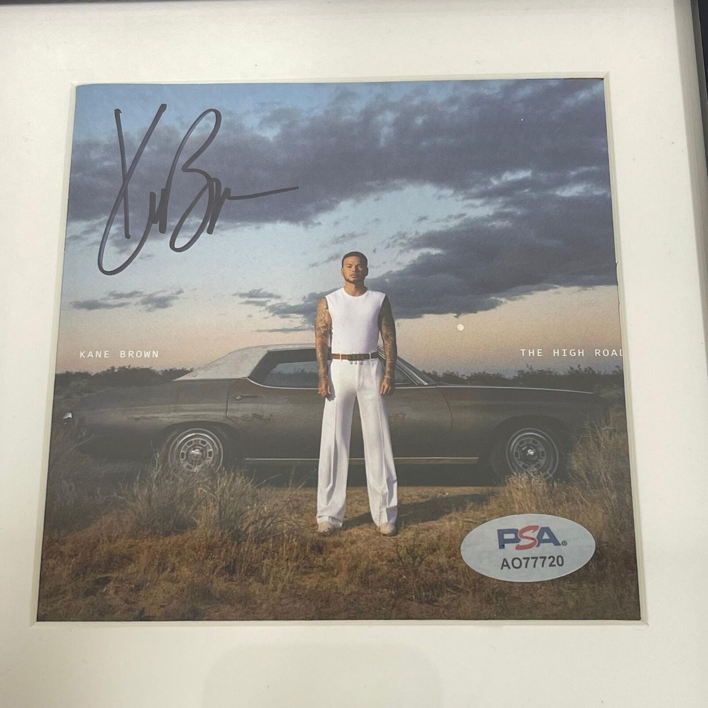 Kane Brown Signed CD Cover Framed PSA/DNA The High Road Autographed