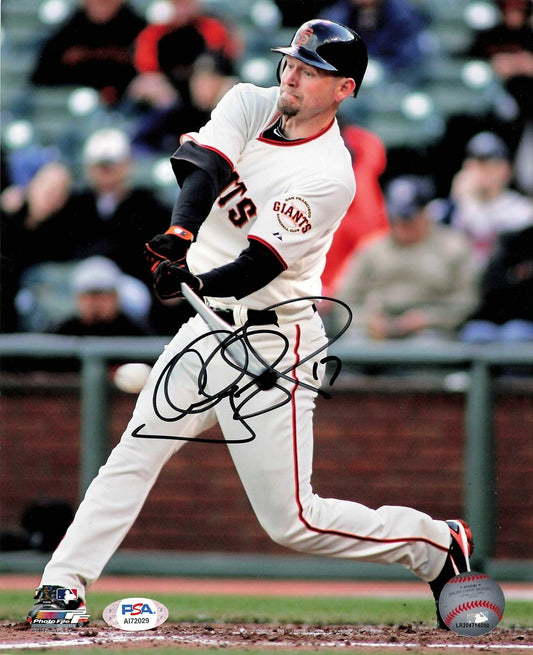 AUBREY HUFF signed 8x10 photo PSA/DNA San Francisco Giants Autographed